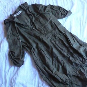 Miilla linen olive green anorak jacket M